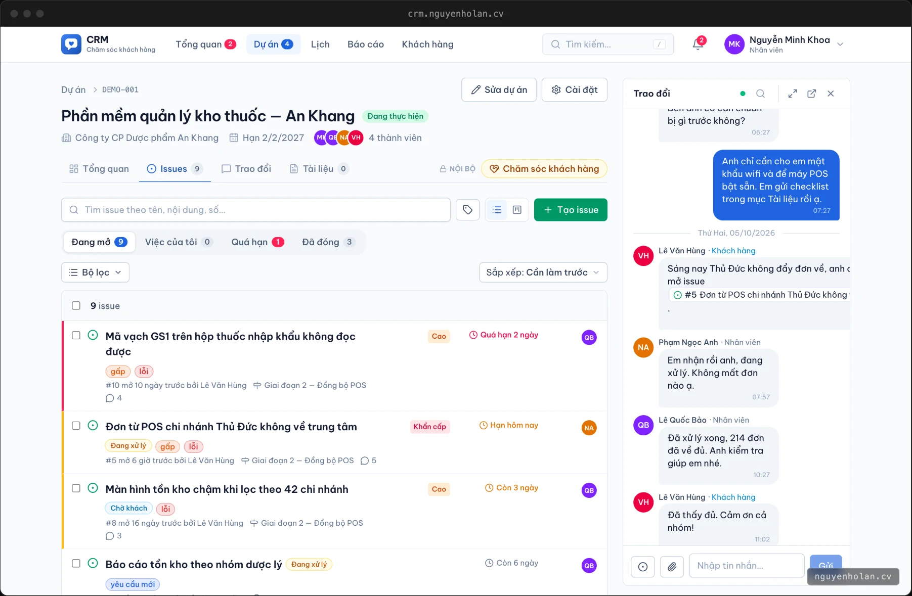 Customer care CRM