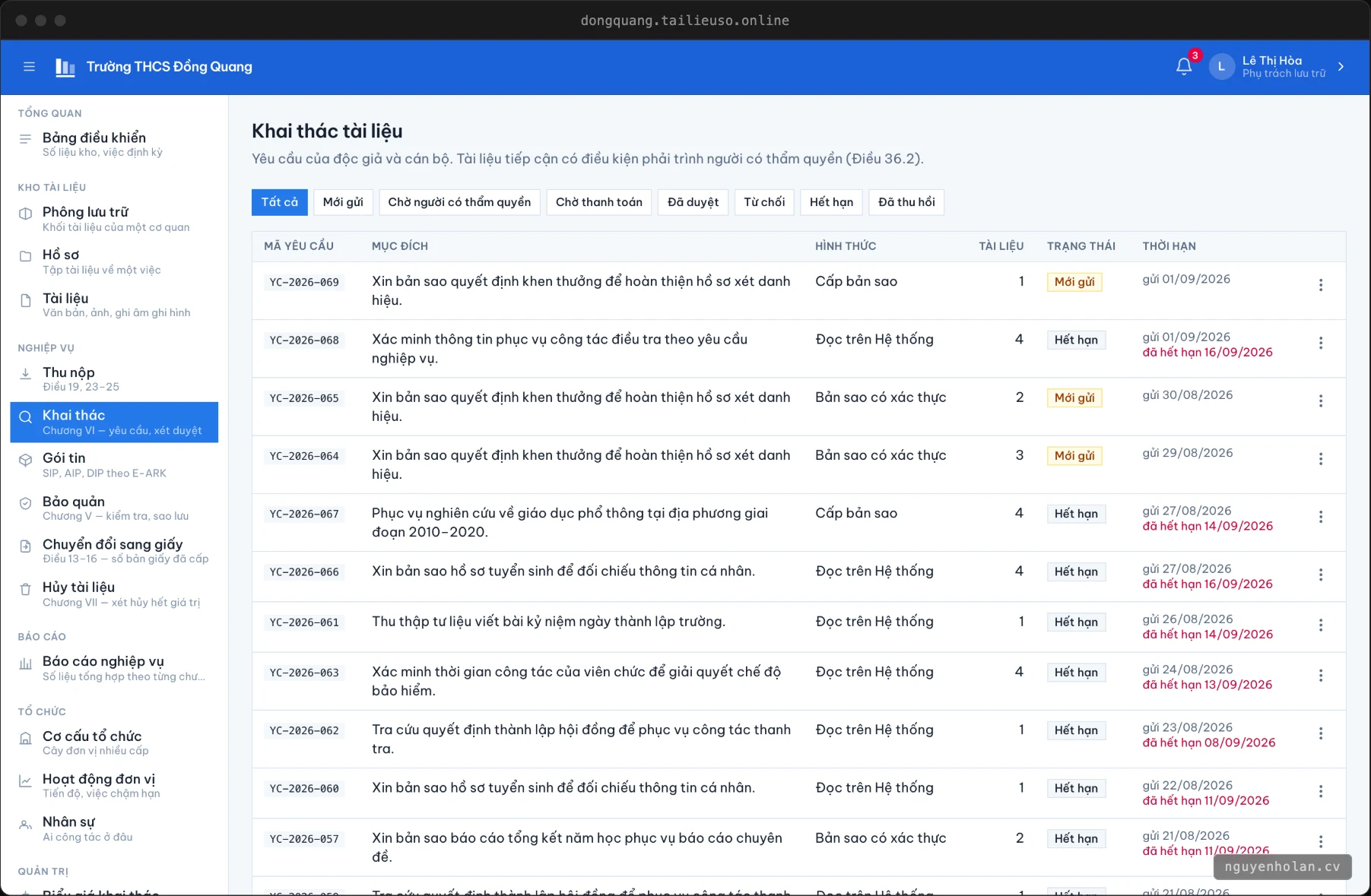 Yêu cầu khai thác ở mọi bước xét duyệt