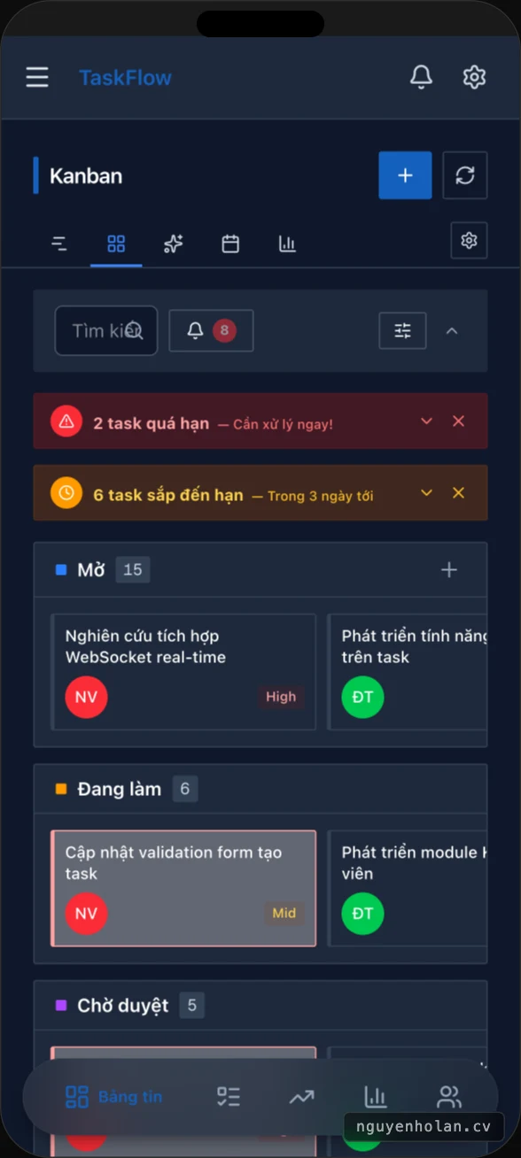 Swipeable Kanban